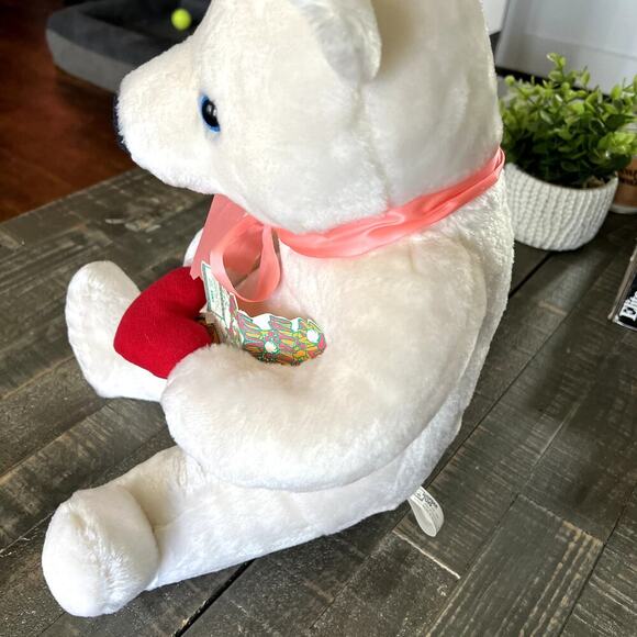 Wonder Toys Circus Circus White Teddy Bear Plush, Stuffed Animal - Picture 3 of 5